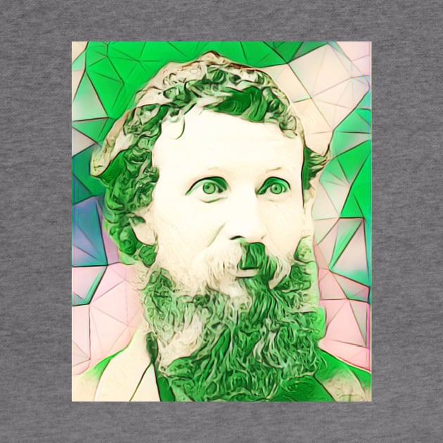 John Muir Green Portrait | John Muir Artwork 7 by JustLit